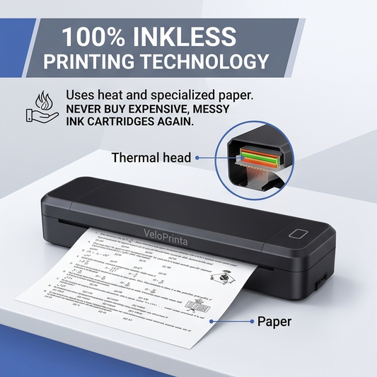 VeloPrinta™ Wireless Inkless A4 Printer