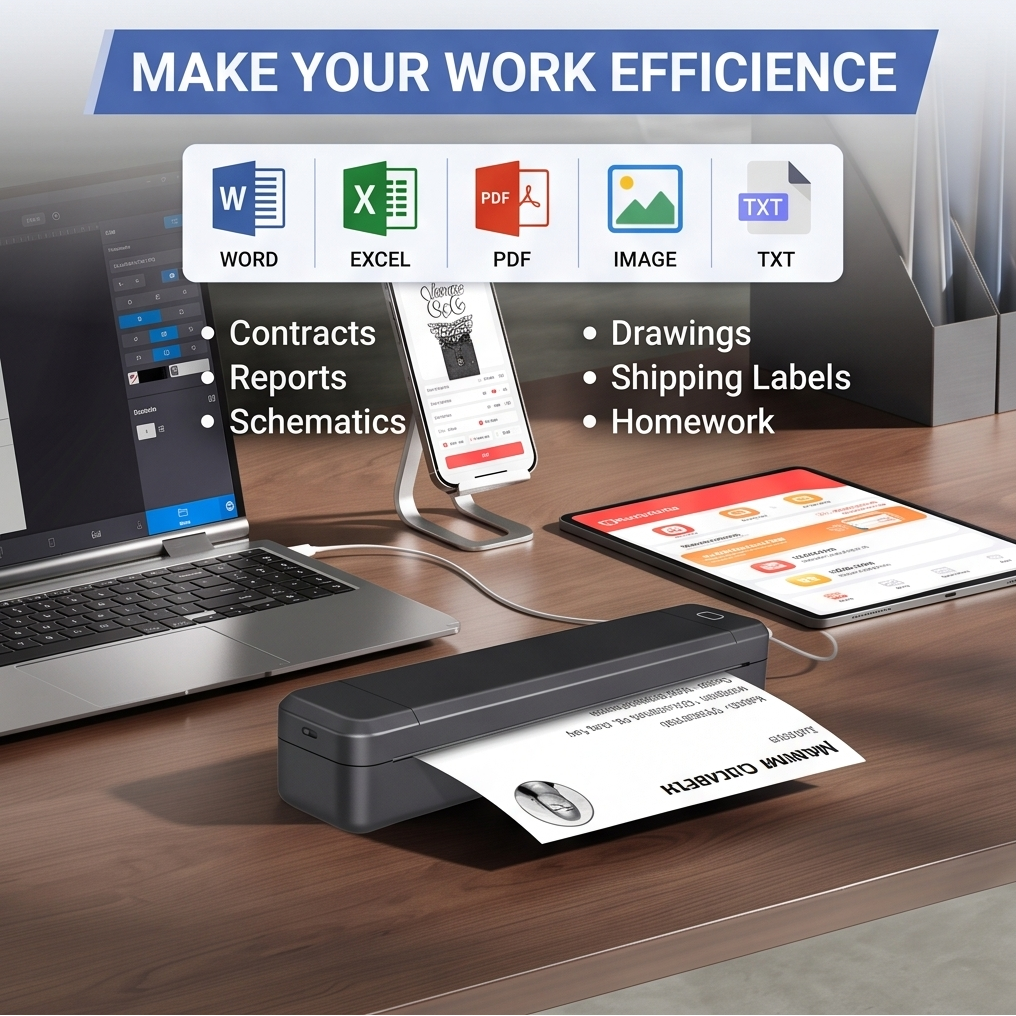 VeloPrinta™ Wireless Inkless A4 Printer